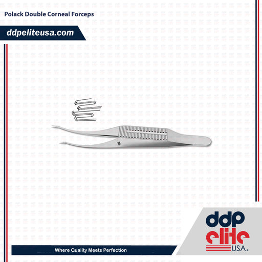 Polack Double Corneal Forceps - ddpeliteusa