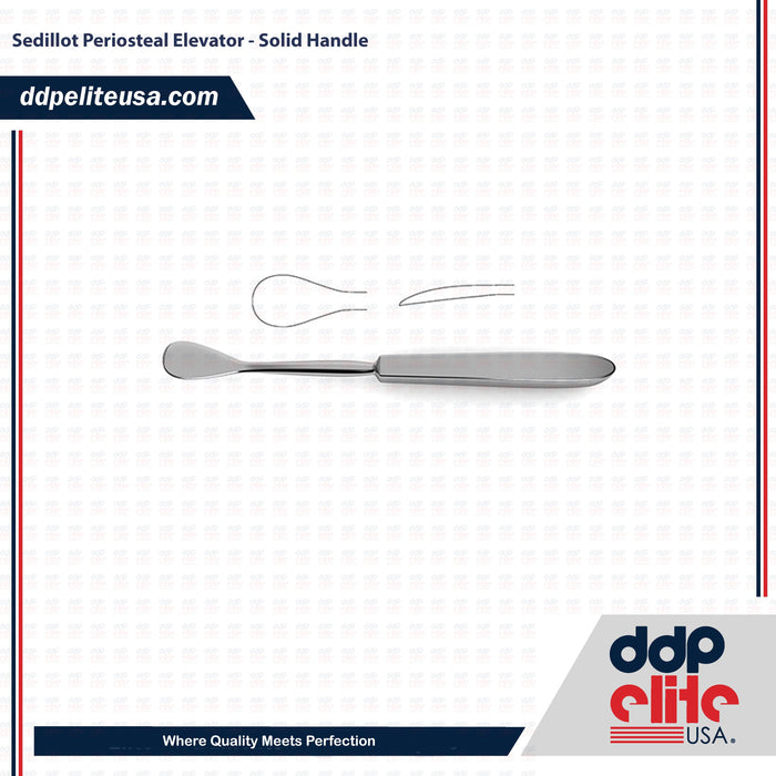 Sedillot Periosteal Elevator - Solid Handle - ddpeliteusa