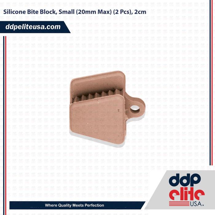 Silicone Bite Block, Small (20mm Max) (2 Pcs), 2cm - ddpeliteusa