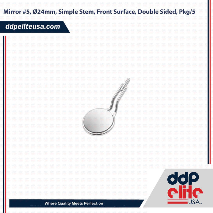 Simple Stem Double Sided Mirror Front Surface Dental Instrument - ddpeliteusa