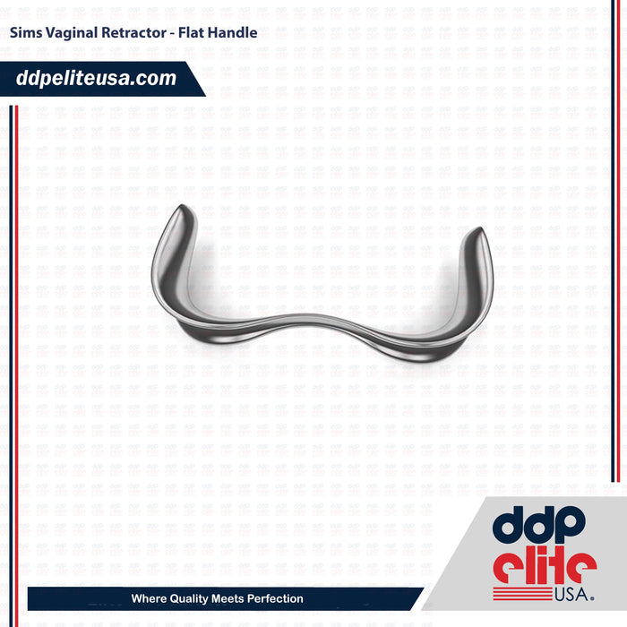 Sims Vaginal Retractor - Flat Handle - ddpeliteusa