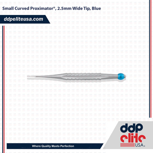 Small Curved Proximator®, 2.5mm Wide Tip, Blue - ddpeliteusa