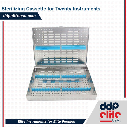 Sterilizing Cassette for Twenty Instruments - ddpeliteusa