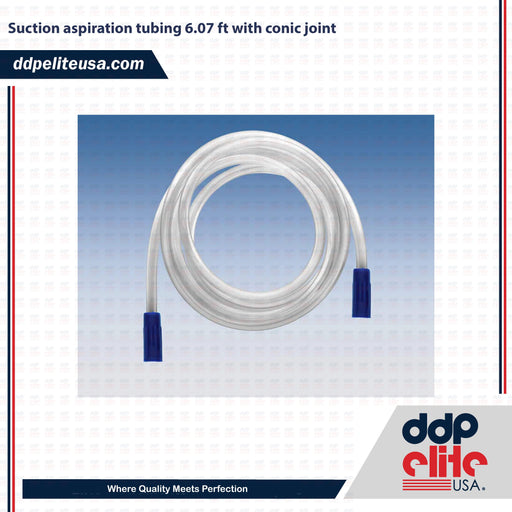 Suction aspiration tubing 6.07 ft with conic joint - ddpeliteusa