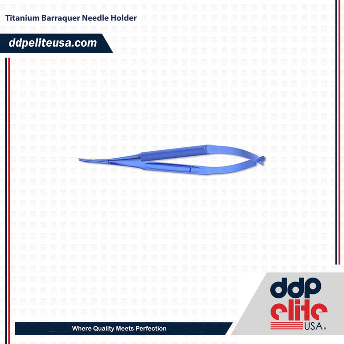 Titanium Barraquer Needle Holder - ddpeliteusa