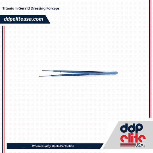 Titanium Gerald Dressing Forceps - ddpeliteusa