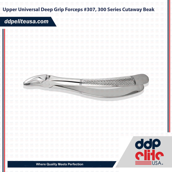 Upper Universal Deep Grip Forceps #307, 300 Series Cutaway Beak - ddpeliteusa