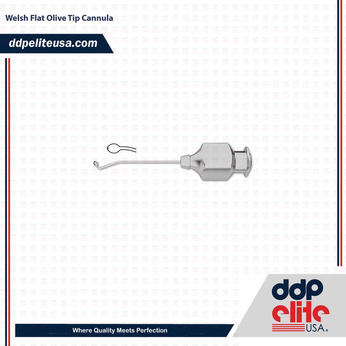 Welsh Flat Olive Tip Cannula - ddpeliteusa