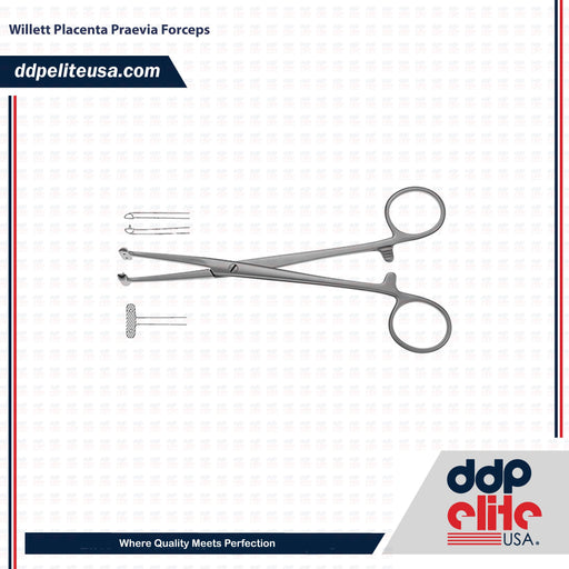 Willett Placenta Praevia Forceps - ddpeliteusa