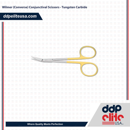 Wilmer (Converse) Conjunctival Scissors - Tungsten Carbide - ddpeliteusa