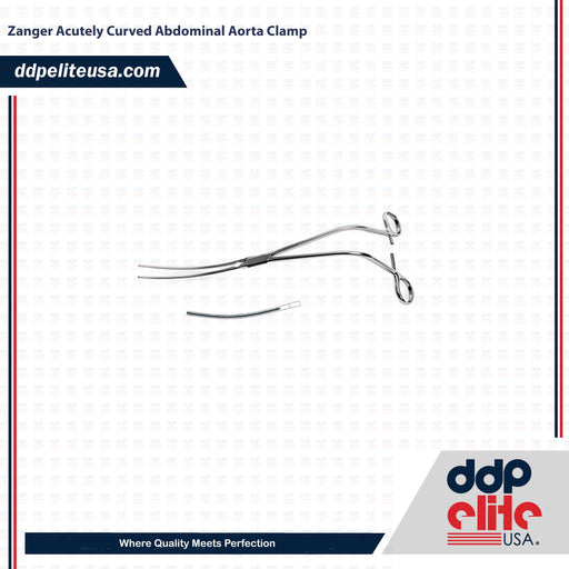 Zanger Acutely Curved Abdominal Aorta Clamp - ddpeliteusa