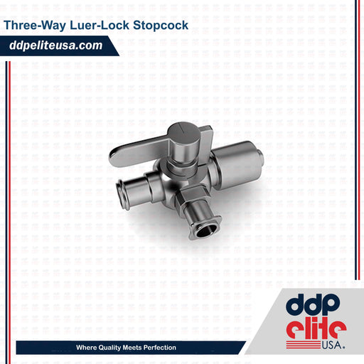Three-Way LUER-Lock Stopcock - ddpeliteusa